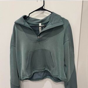 lululemon athletica Teal Half-Zip Sweater